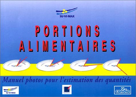 Portada del libro 9782717845624 Portions Alimentaires. Manuel-Photos Pour L'estimation Des Quantites
