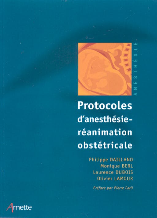 Portada del libro 9782718411071 Protocoles D'anesthesie-Reanimation Obstetricale