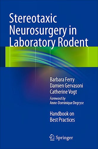 Portada del libro 9782817804712 Stereotaxic Neurosurgery in Laboratory Rodent. Handbook on Best Practices