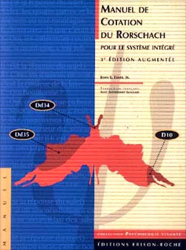 Portada del libro 9782876712799 Manuel de Cotation Du Rorschach