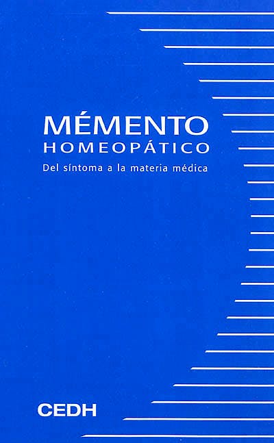 Portada del libro 9782915668186 Memento Homeopatico del Sintoma a la Materia Medica