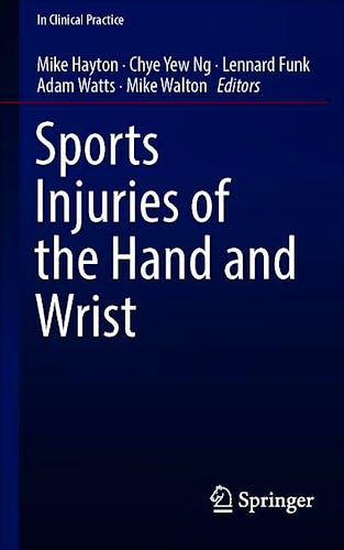 Portada del libro 9783030021337 Sports Injuries of the Hand and Wrist