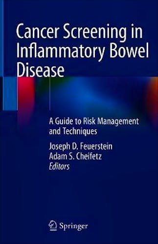 Portada del libro 9783030153007 Cancer Screening in Inflammatory Bowel Disease. A Guide to Risk Management and Techniques