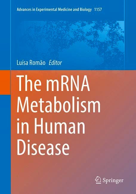 Portada del libro 9783030199654 The mRNA Metabolism in Human Disease