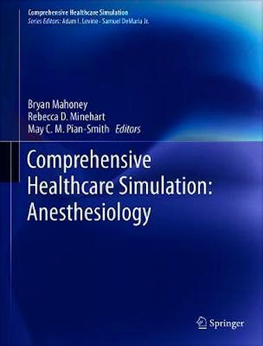 Portada del libro 9783030268480 Comprehensive Healthcare Simulation. Anesthesiology