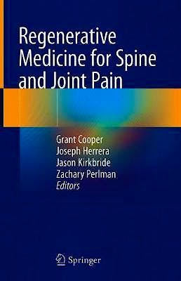 Portada del libro 9783030427702 Regenerative Medicine for Spine and Joint Pain