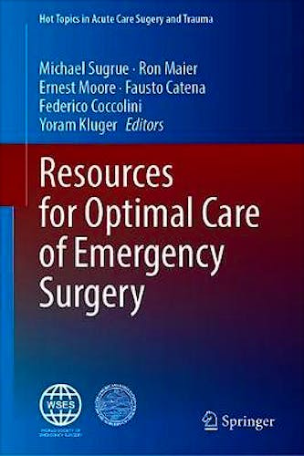 Portada del libro 9783030493622 Resources for Optimal Care of Emergency Surgery (Hot Topics in Acute Care Surgery and Trauma)