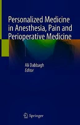 Portada del libro 9783030535247 Personalized Medicine in Anesthesia, Pain and Perioperative Medicine