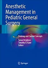 Portada del libro 9783030725501 Anesthetic Management in Pediatric General Surgery. Evolving and Current Concepts