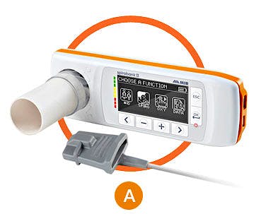 Spirobank II Smart - Espirómetro con Oxímetro para Ipad con Turbina Reusable