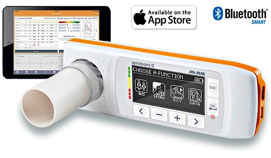 Spirobank II Smart - Espirómetro con Oxímetro para Ipad con Turbina Reusable