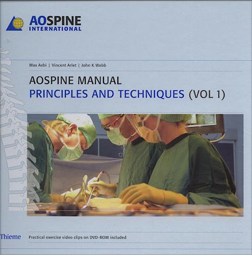 Portada del libro 9783131444813 AOSpine Manual, 2 Vols. Principles and Techniques + Clinical Applications