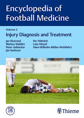 Portada del libro 9783132203419 Encyclopedia of Football Medicine, Vol. 2: Injury Diagnosis and Treatment