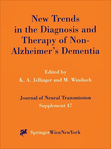 Portada del libro 9783211828236 New Trends in the Diagnosis and Therapy of Non-Alzheimer's Dementia. Journal of Neural Transmission