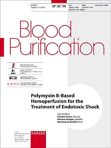 Portada del libro 9783318025804 Polymyxin B-Based Hemoperfusion for the Treatment of Endotoxic Shock. Blood Purification 2014, Vol. 37, Suppl. 1