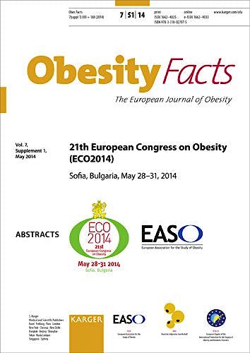 Portada del libro 9783318027075 European Congress on Obesity (Eco2014). 21st Congress, Sofia, May 2014: Abstracts (Obesity Facts 2014, Vol. 7, Suppl. 1)