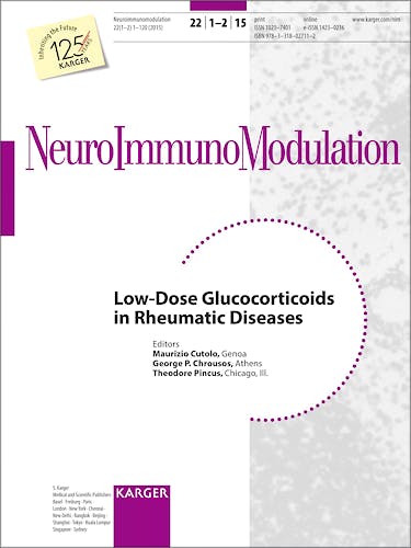Portada del libro 9783318027112 Low Dose Glucocorticoids in Rheumatic Diseases (Neuroimmunomodulation 2015, Vol. 22, No. 1-2)