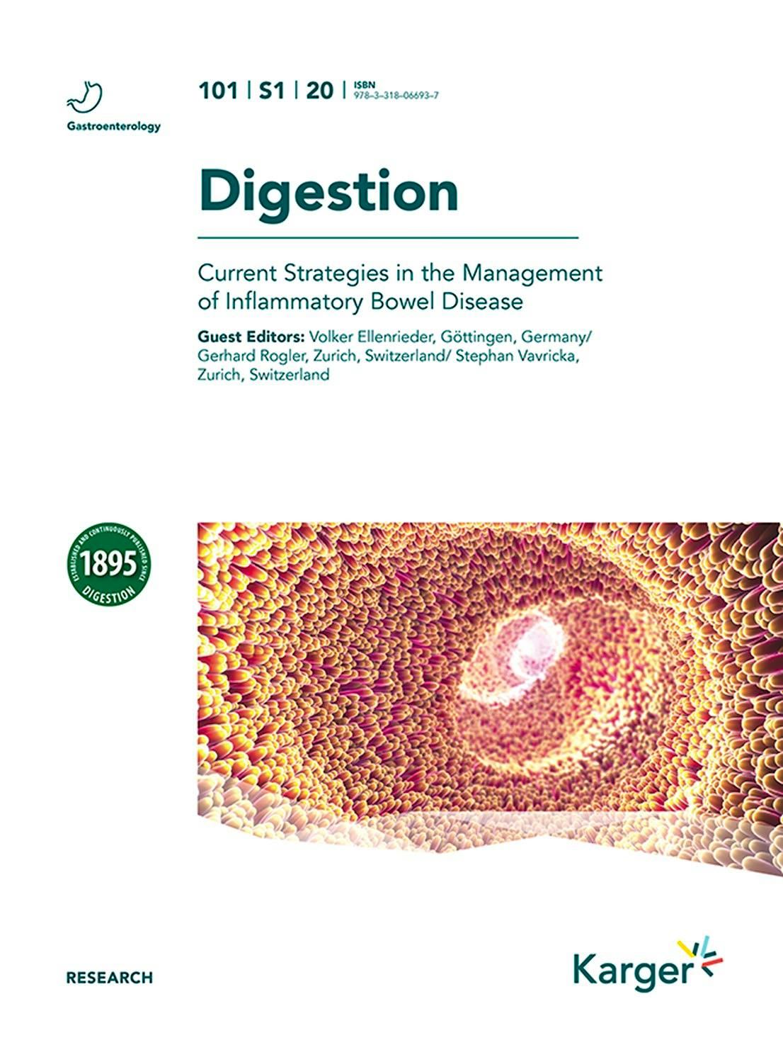 Portada del libro 9783318066937 Current Strategies in the Management of Inflammatory Bowel Disease (Digestion
Vol. 101, Suppl. 1, 2020)
