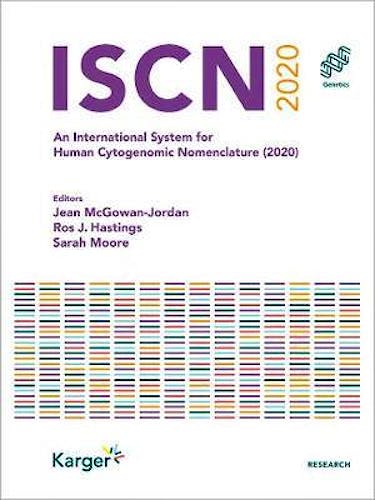 Portada del libro 9783318067064 ISCN 2020 An International System for Human Cytogenomic Nomenclature