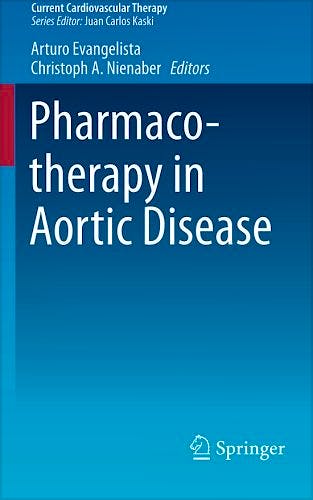Portada del libro 9783319095547 Pharmacotherapy in Aortic Disease (Current Cardiovascular Therapy, Vol. 7)