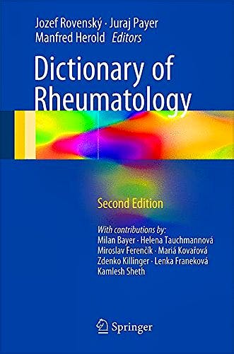 Portada del libro 9783319213347 Dictionary of Rheumatology
