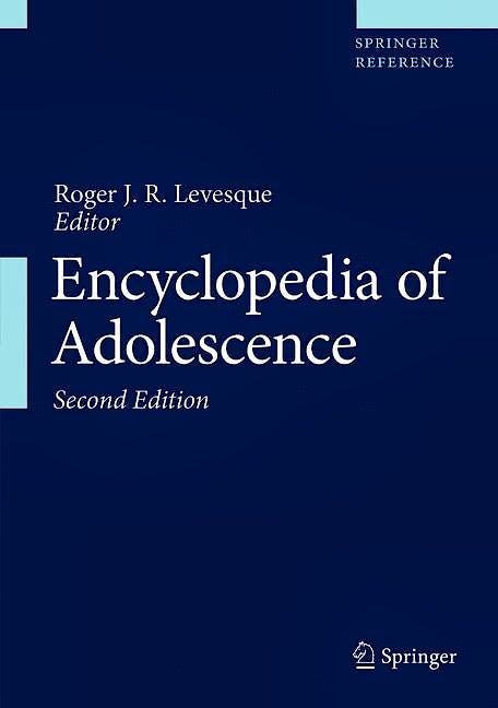 Portada del libro 9783319333908 Encyclopedia of Adolescence, 5 Vols. (Print + eBook)