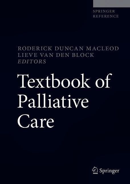 Portada del libro 9783319777382 Textbook of Palliative Care