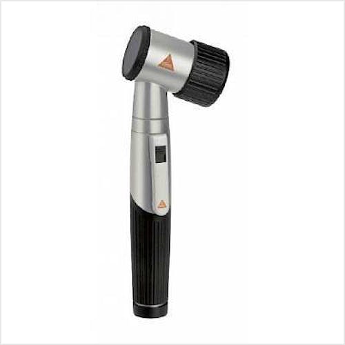 Dermatoscopio Heine Mini 3000 Led con Disco de Contacto con Escala, Aceite 10 ml. y Mango a Pilas