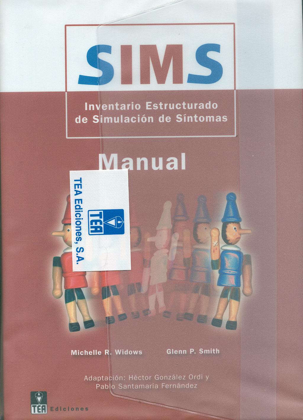 Portada del libro 9783363030297 SIMS. Inventario Estructurado de Simulación de Síntomas (Juego Completo)