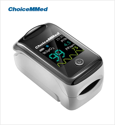 Pulsioxímetro de Dedo CHOICEMMED MD300CI218 Pantalla Oled Transmision por Bluetooth