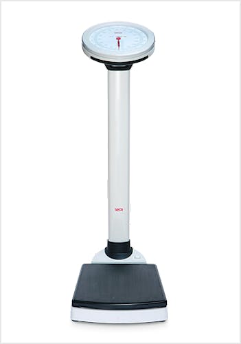 Báscula Mecánica de Columna SECA Mod. 755, Capacidad 160 kg., División 500 g., Función IMC