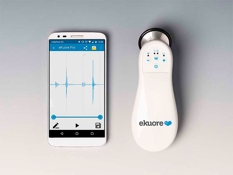 Fonendoscopio Electronico Ekuore Pro Kit Básico Amplificado-Perdida Auditiva