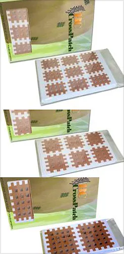 Cross Tape BC Cross Patch, Tipo B: Caja de 120 Unidades: Cruzado de 3 X 4 Lineas con Espacio de 4 mm., 6 Parches por Lamina