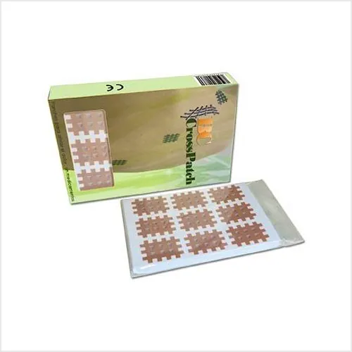 Cross Tape BC Cross Patch, Tipo B: Caja de 120 Unidades: Cruzado de 3 X 4 Lineas con Espacio de 4 mm., 6 Parches por Lamina