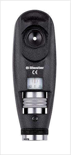 Retinoscopio Riester Ri-Vision con Lámpara de Punto HL 2,5 V., con Mango C para 2-Baterias Alcalinas Tipo C o Ri-Accu