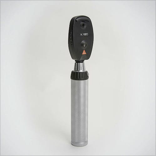 Set Oftalmoscopio-Otoscopio Heine K-180, con Juego de Espéculos, en Estuche Rígido