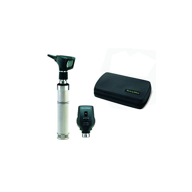 Set Oftalmoscopio-Otoscopio Welch Allyn Hospital Standard: Oftalmoscopio Coaxial + Cabezal de Otoscopio de Diagnóstico + Mango a Pilas + Estuche