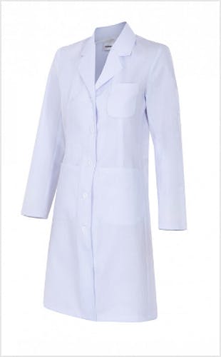 Bata Blanca Mujer Entallada Talla XS