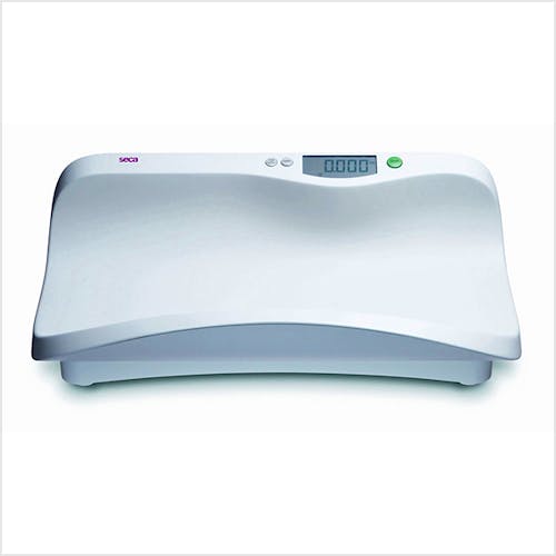 Pesabebés Electrónico Digital SECA Mod. 374, Indicador LCD, Transmisión Inalámbrica, Fuerza 20 kg., División 5 g., Alimentación a Pilas o Red