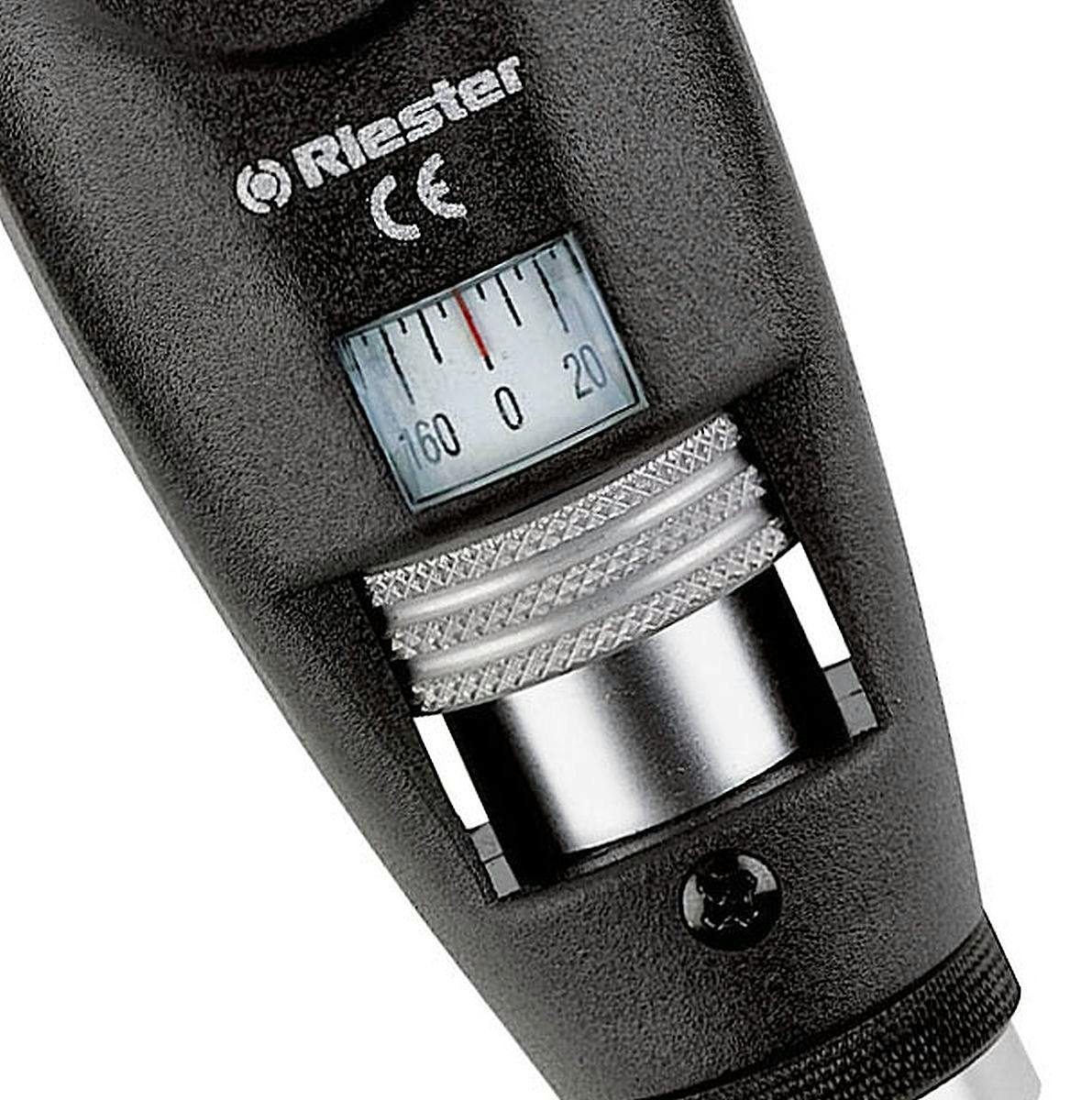 Retinoscopio RIESTER Ri-Vision con Lámpara de Raya/Franja HL 2,5 V., con Mango C para 2-Baterias Alcalinas Tipo C o Ri-Accu