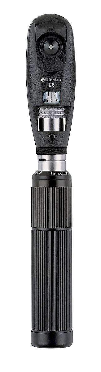 Retinoscopio RIESTER Ri-Vision con Lámpara de Raya/Franja HL 2,5 V., con Mango C para 2-Baterias Alcalinas Tipo C o Ri-Accu