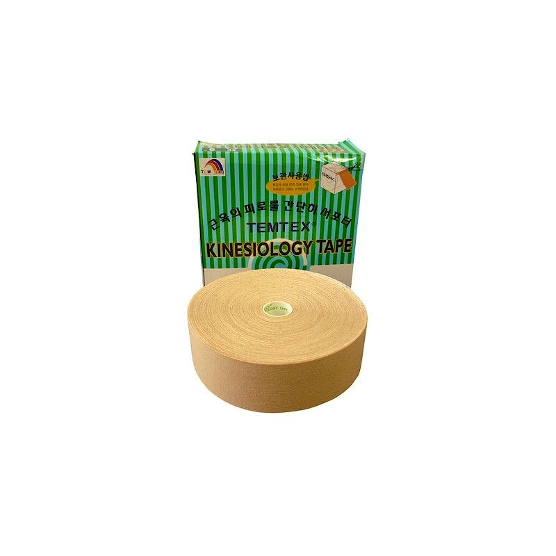 Temtex Kinesiology Tape: Caja de 1 Rollo de 32 m. x 5 cm., Color Beige