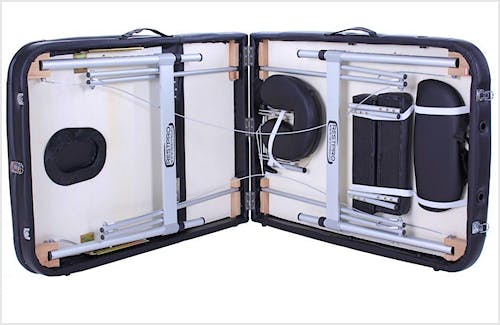 Camilla Plegable Kinefis Supreme Aluminio 3 (Color Negro)