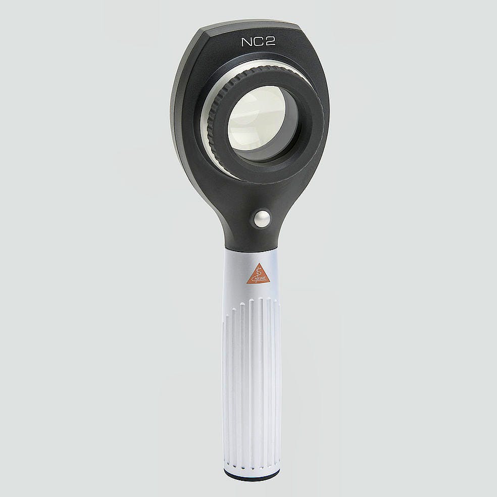 Dermatoscopio Digital Heine NC2 con Disco de Contacto con Escala, Mango USB, Cable USB con Fuente de Alimentación