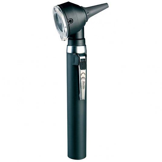 Otoscopio KAWE Piccolight LED F.O. 2,5 V. Color Negro