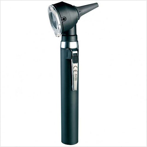 Otoscopio KAWE Piccolight LED F.O. 2,5 V. Color Negro