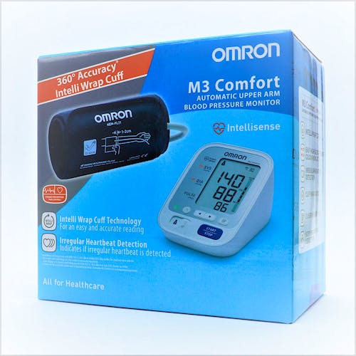 Tensiómetro de Brazo OMRON M3 Comfort con Manguito OMRON Intelli Wrap