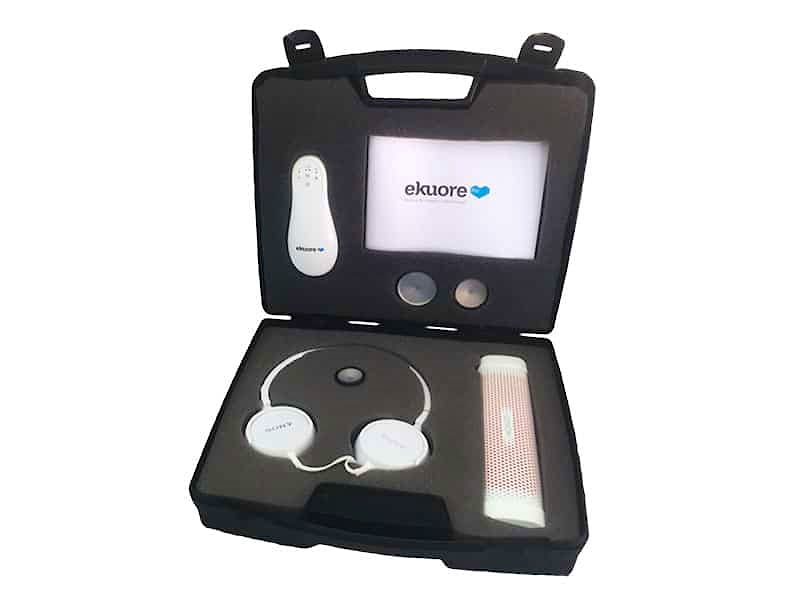 Fonendoscopio Electrónico EKUORE Pro Kit Premium + Campana Pediátrica + Campana Neonatal Amplificado