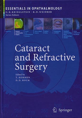 Portada del libro 9783540307952 Cataract and Refractive Surgery. Essentials in Ophtalmology