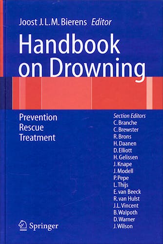 Portada del libro 9783540439738 Handbook on Drowning. Prevention Rescue Treatment